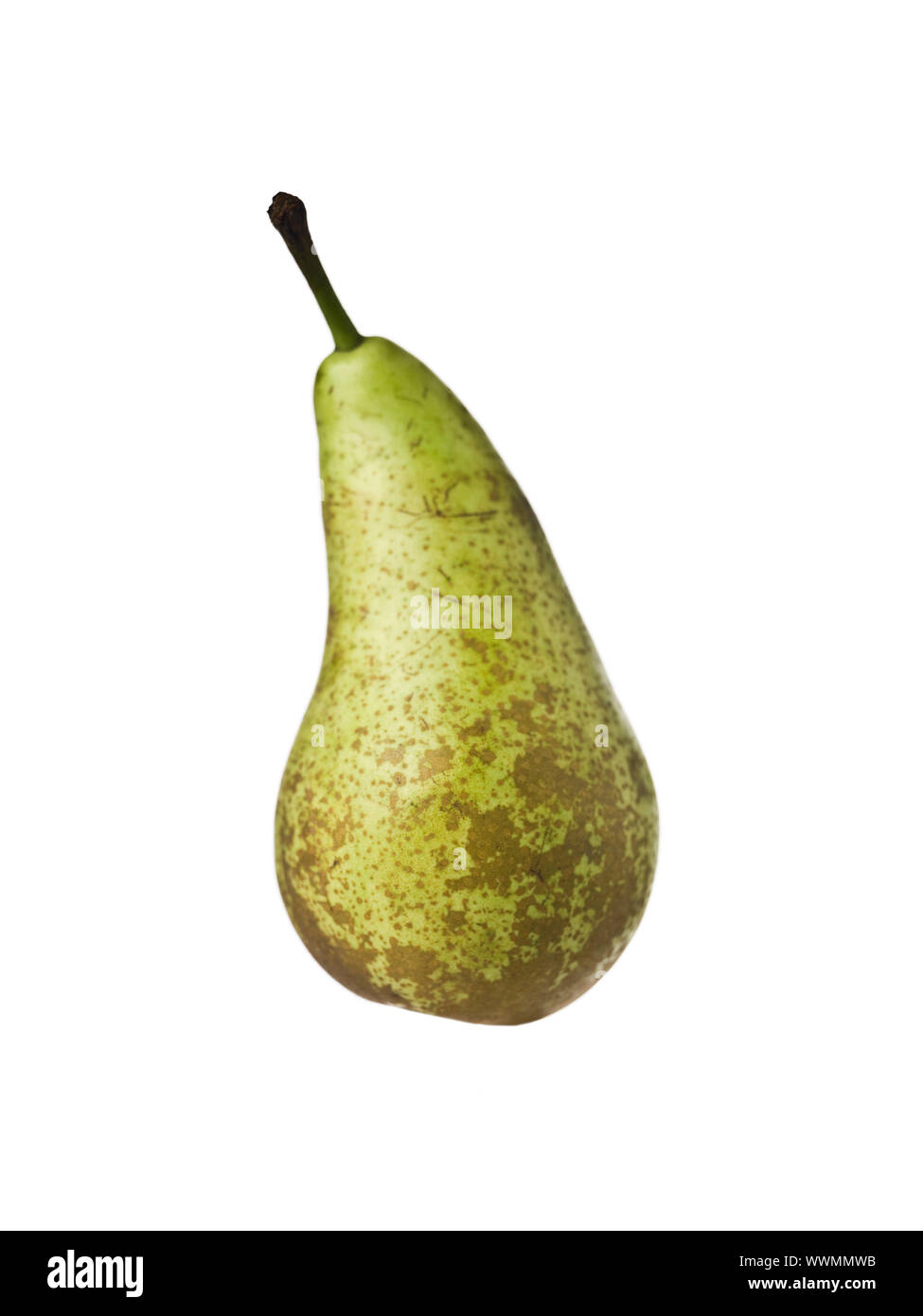 Green Pear isolated on white background Stock Photo - Alamy