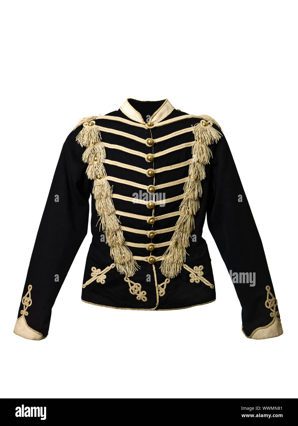 Vintage army jacket isolated on white background Stock Photo Alamy