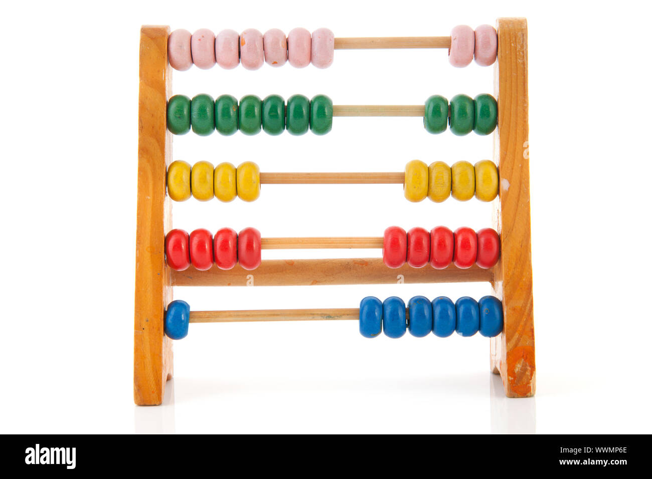 Colorful toy abacus to learn counting Stock Photo - Alamy
