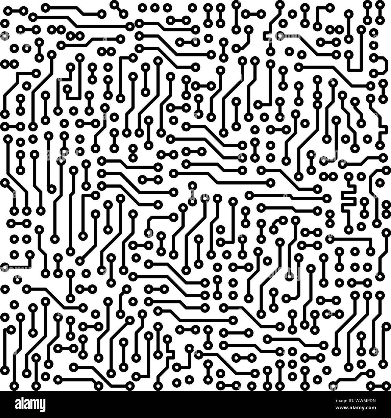 Hitech abstract industrial electronic black white background Stock