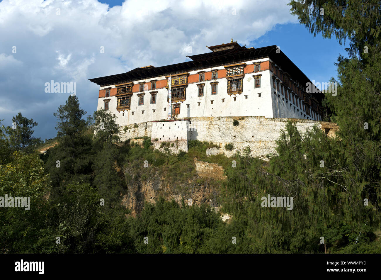 Rinpung Dzong, Buddhist monastery, Paro,Bhutan Stock Photo