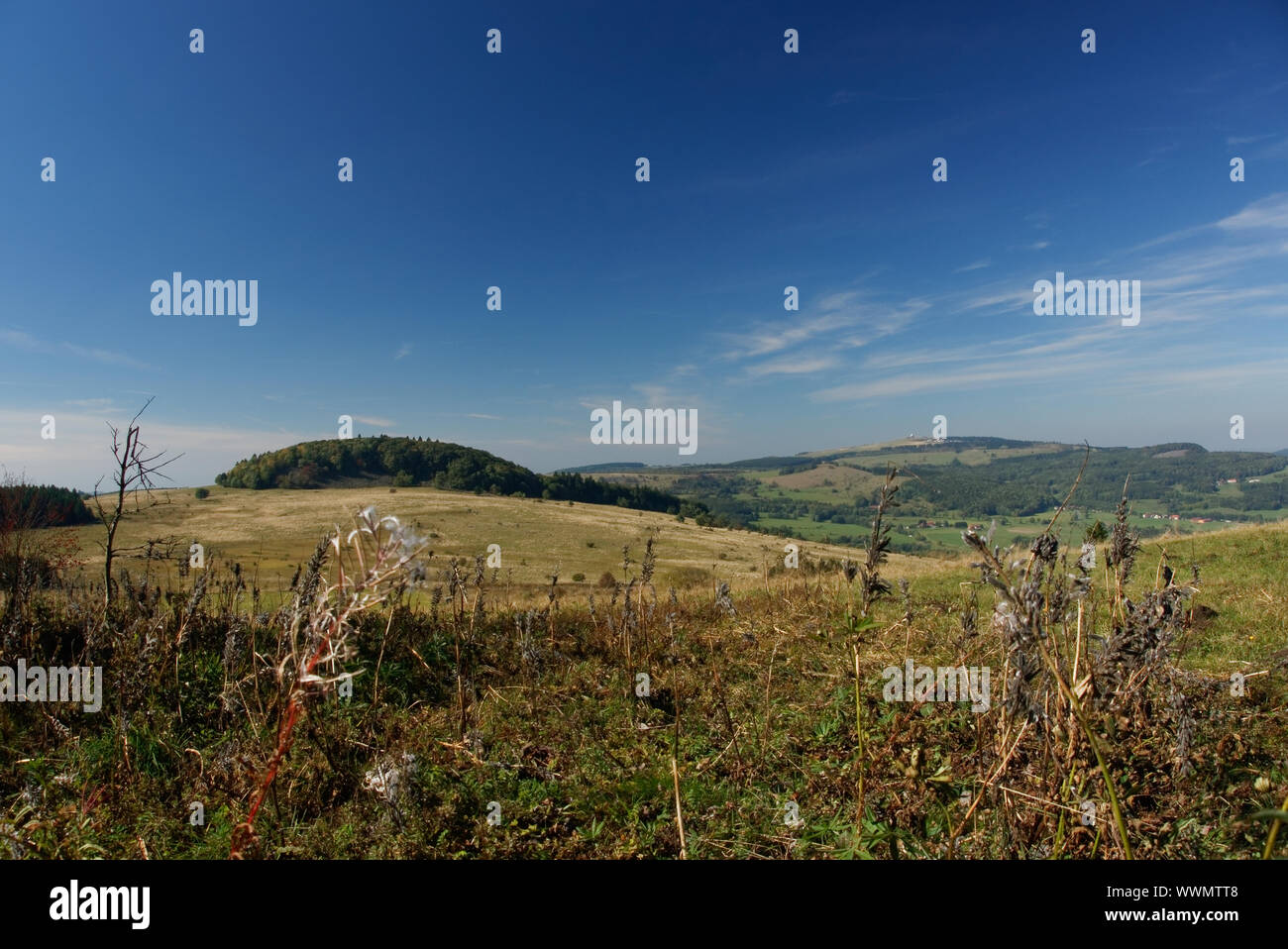 The Rhön - land of open distance, Germany Stock Photo