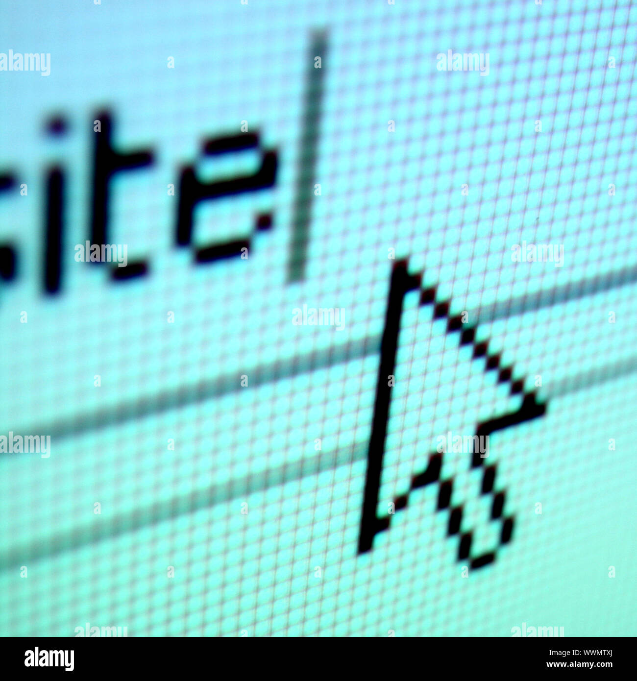 go to www macro network background Stock Photo