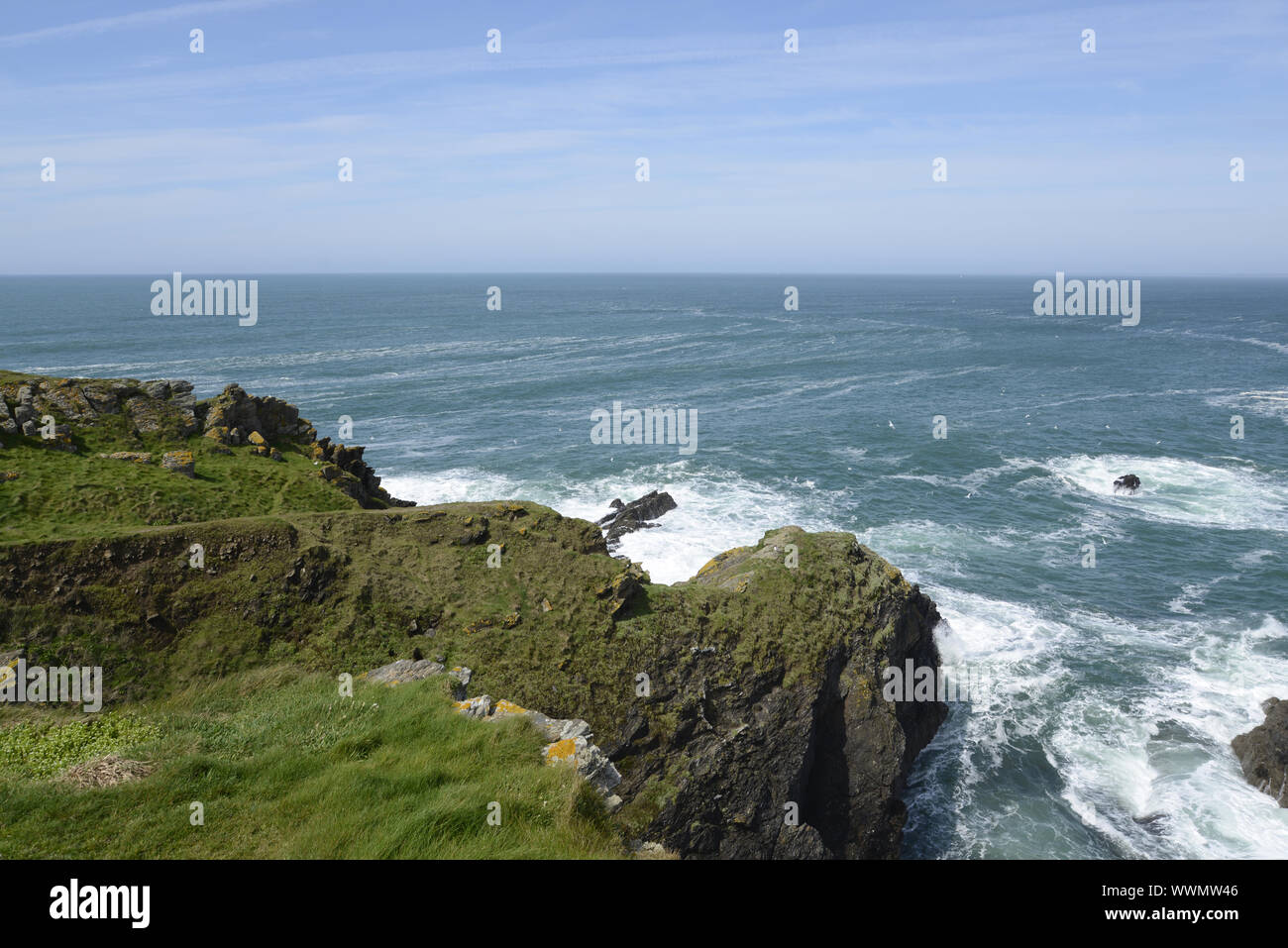 Coast of the Ile de Groix, Brittany Stock Photo