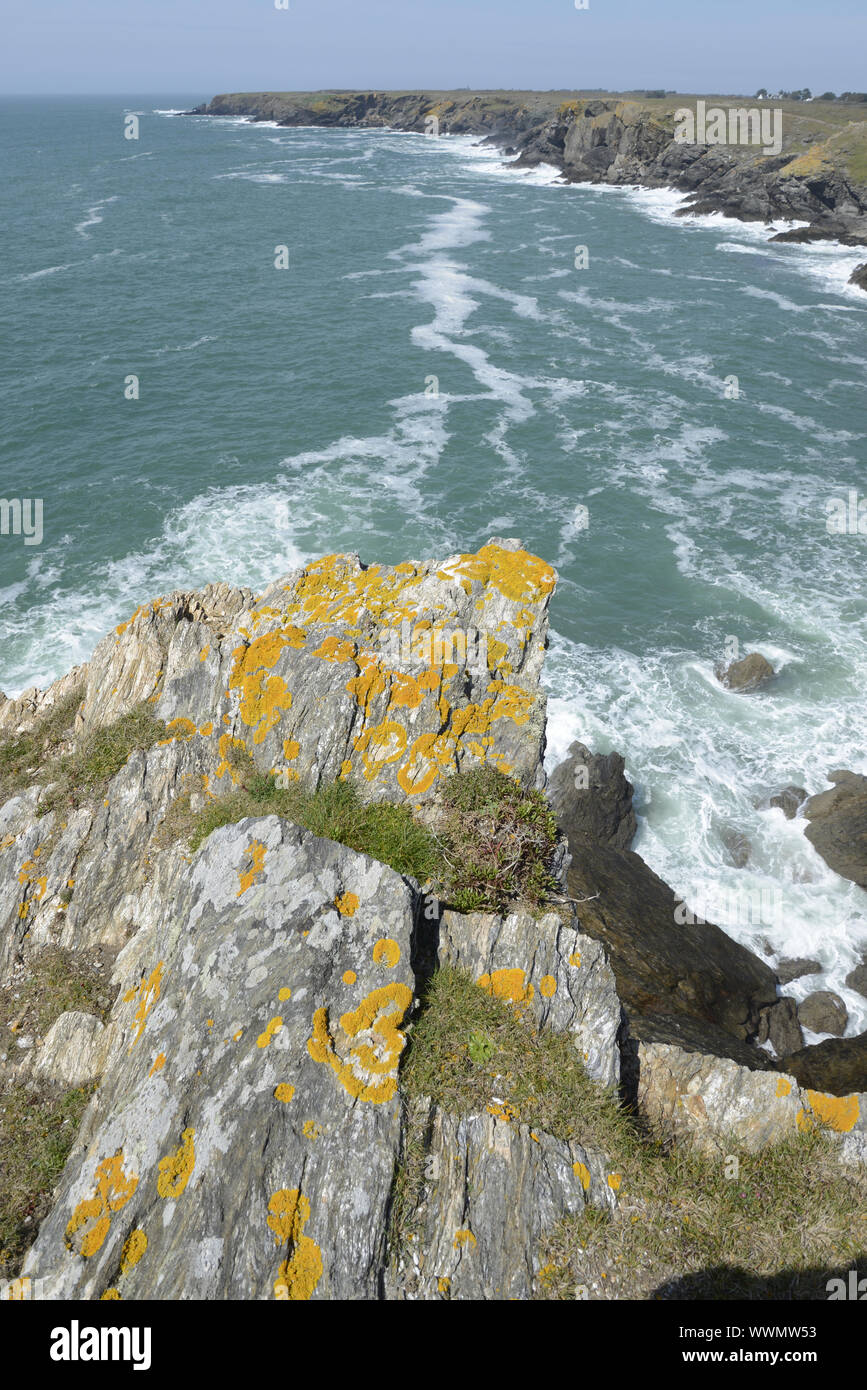 Coast of the Ile de Groix, Brittany Stock Photo - Alamy