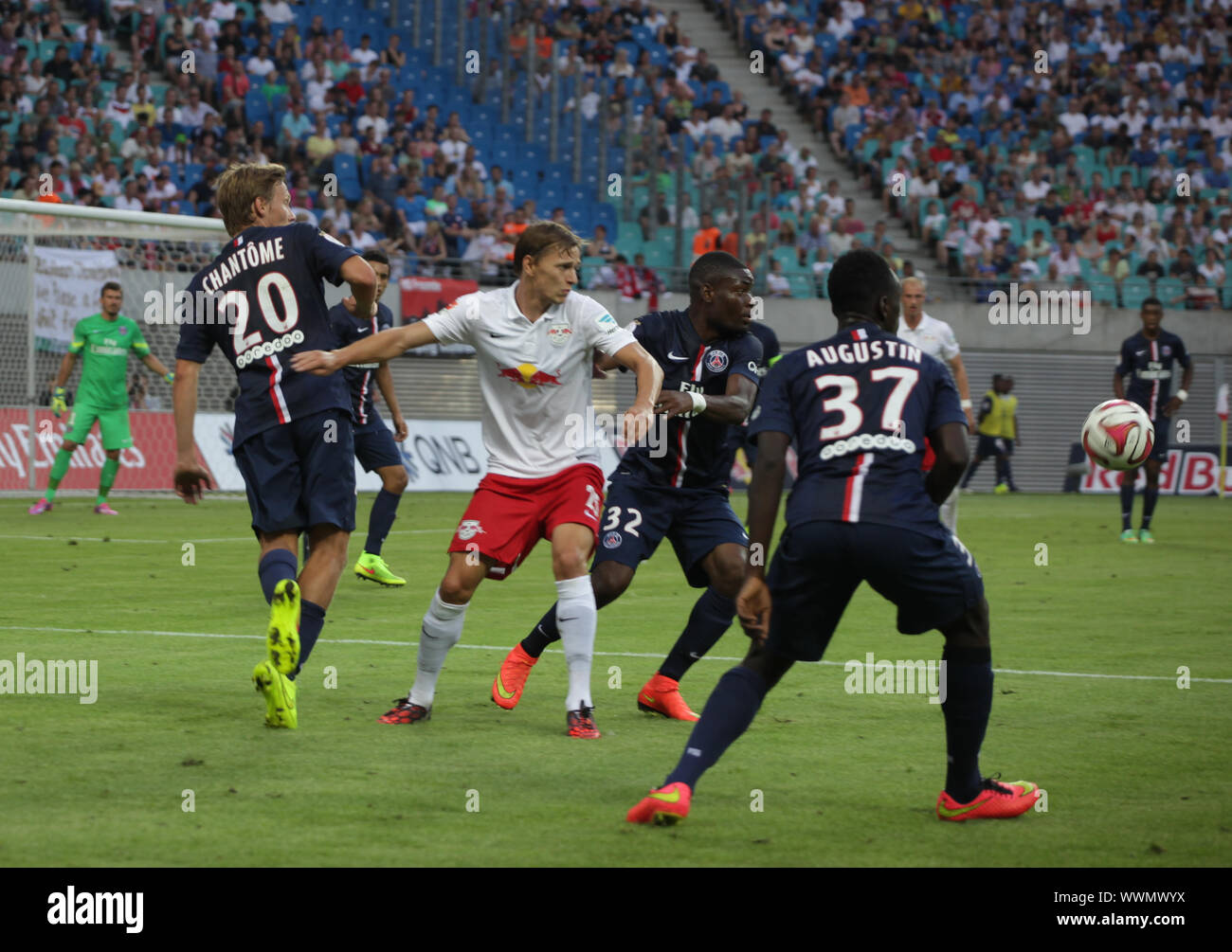 Testspiel RB Leipzig gegen Paris Saint-Germain FC am 18.7.14 Stock Photo