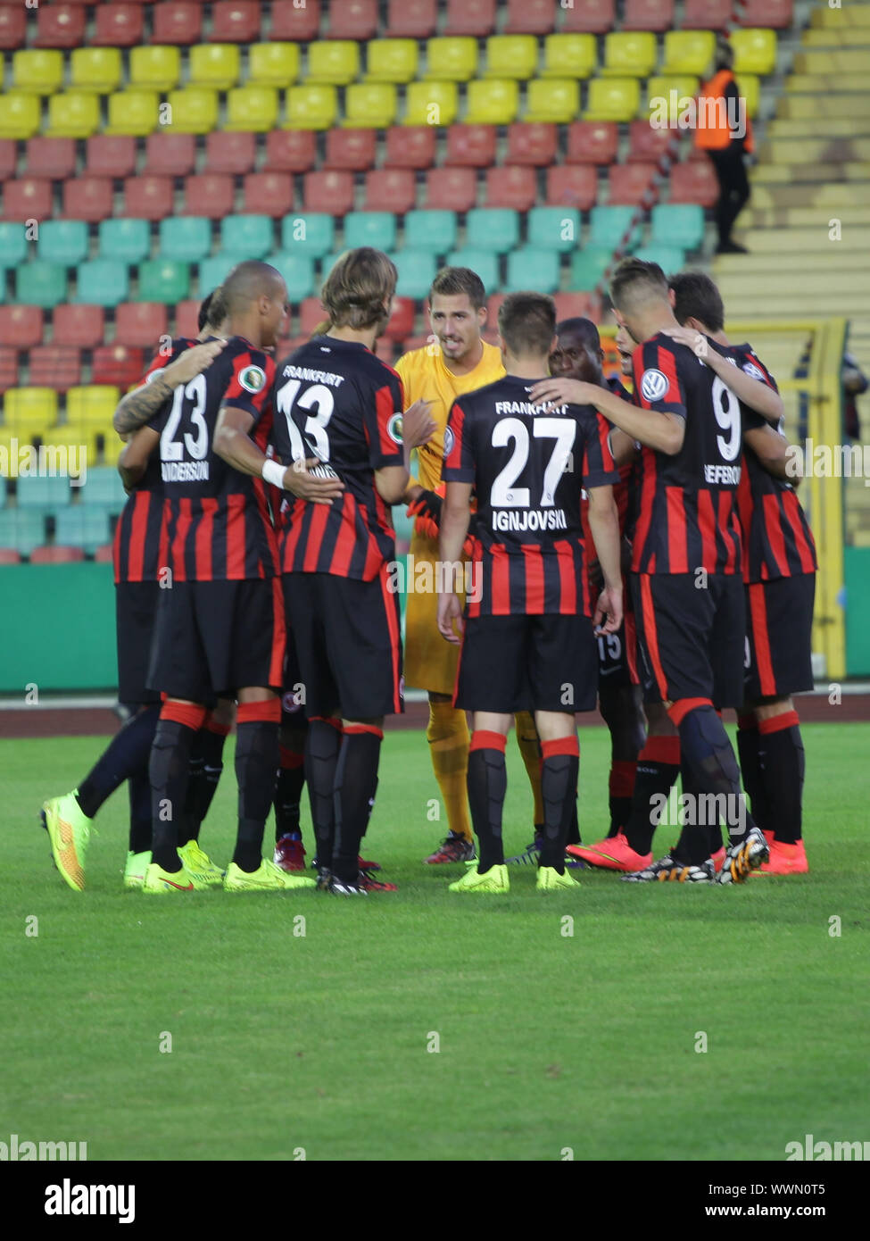 DFB Pokalspiel FC Viktoria Berlin gegen Eintracht Frankfurt am 16.08.2014 Stock Photo