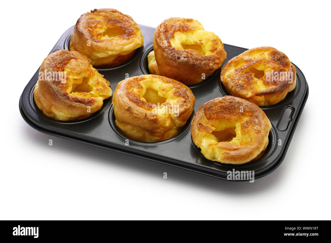 homemade freshly Yorkshire puddings, traditional British side dish Stock Photo Alamy