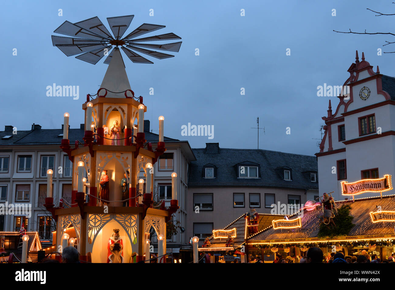 Christmas market in Darmstadt, Germany Stock Photo Alamy