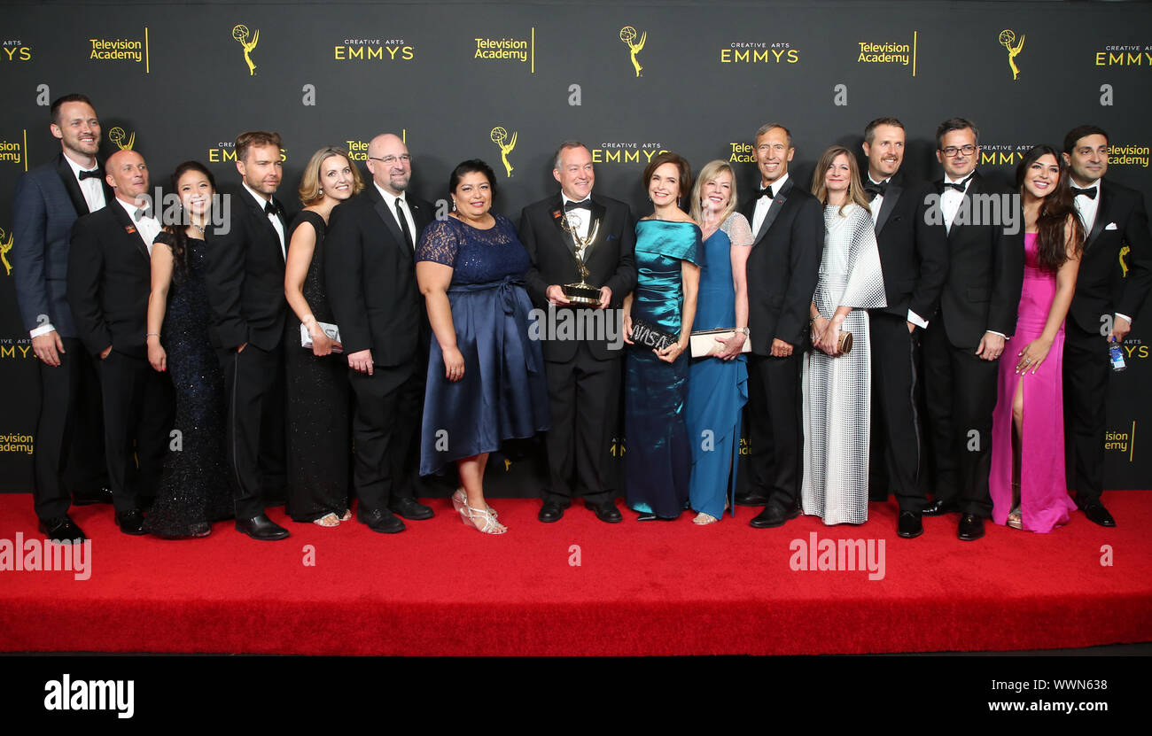 Los Angeles, Ca. 15th Sep, 2019. Members of NASA Jet Propulsion Laboratory, at 2019 Creative Arts Emmy Awards Day 2 Press Room at The Microsoft Theater in Los Angeles, California on September 15, 2019. Credit: Faye Sadou/Media Punch/Alamy Live News Stock Photo
