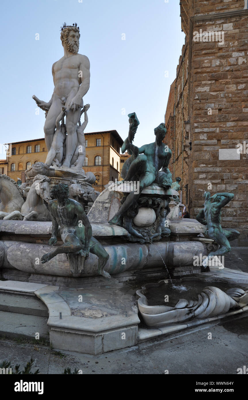 Neptune Fountain in Florence Stock Photo Alamy