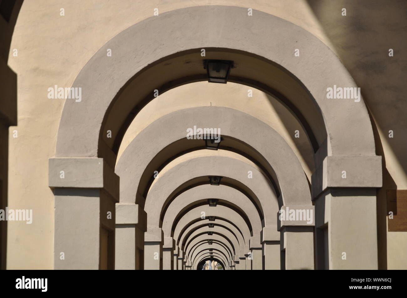 Arcades in Florence Stock Photo Alamy