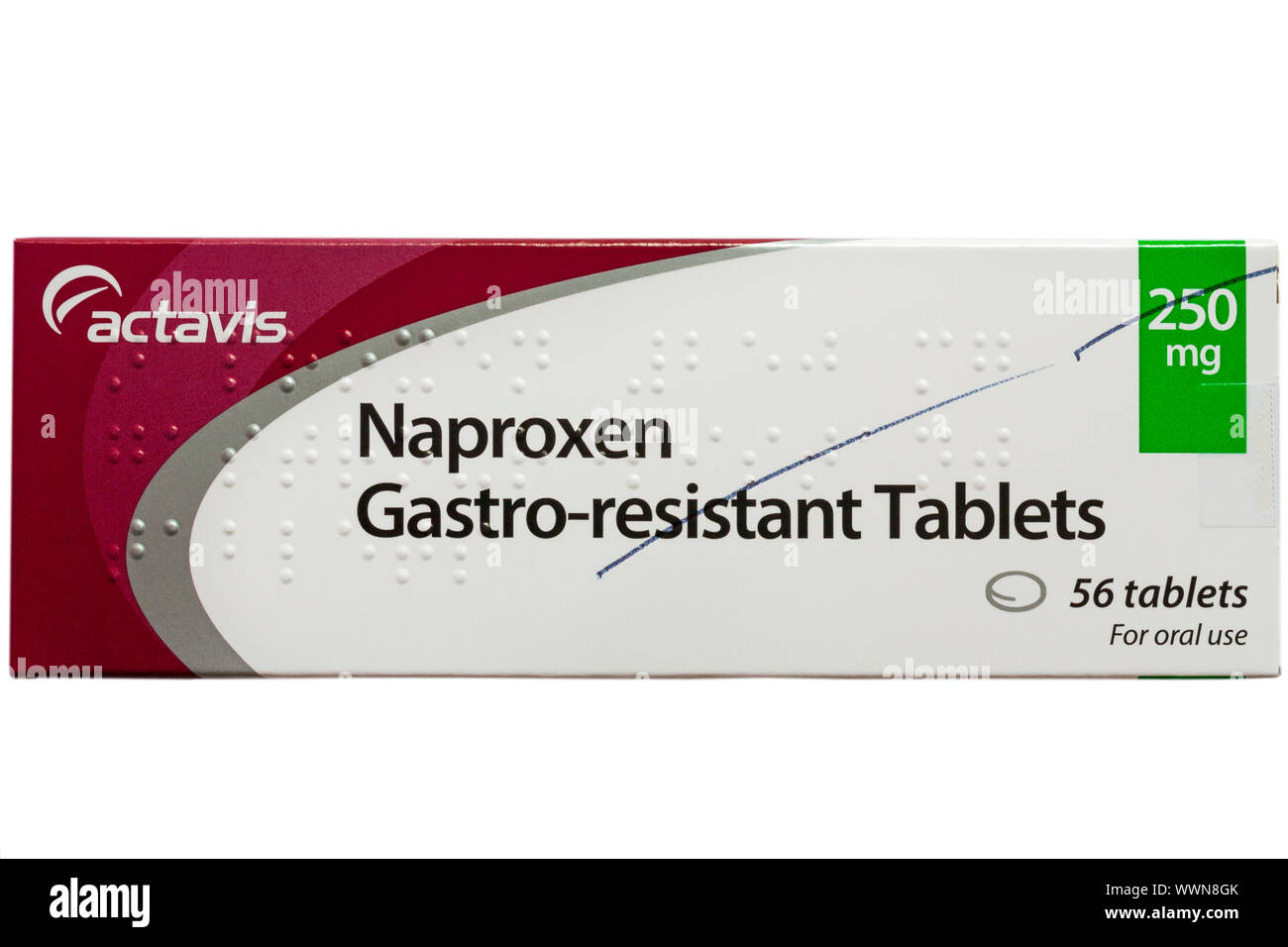 Pack of Naproxen Gastroresistant Tablets by actavis for oral use