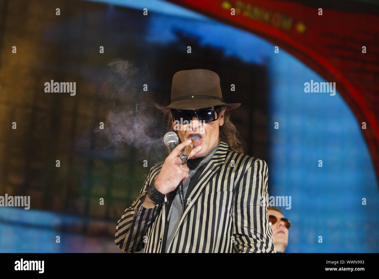  Udo Lindenberg on the stage at 25th anniversary of the fall of the 