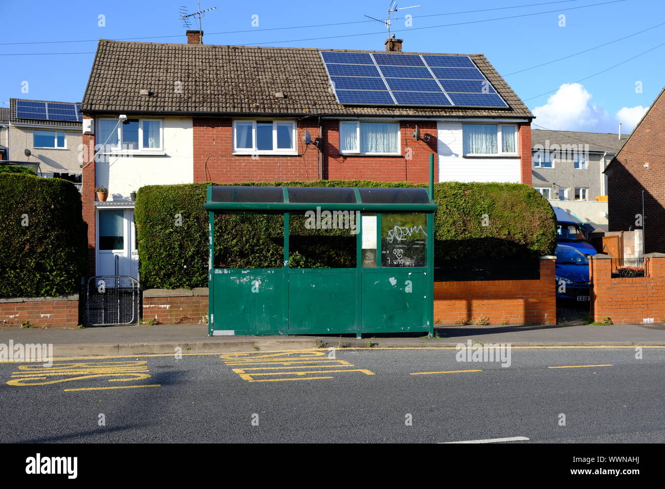 Brick Bus Shelter High Resolution Stock Photography and Images - Alamy