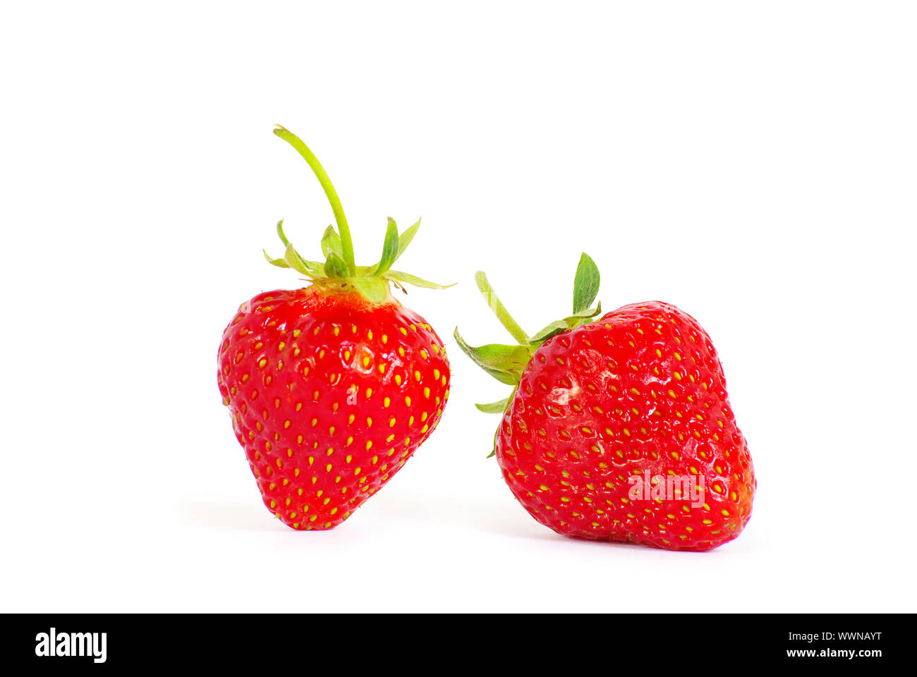 The fresh strawberry isolated on white background Stock Photo - Alamy