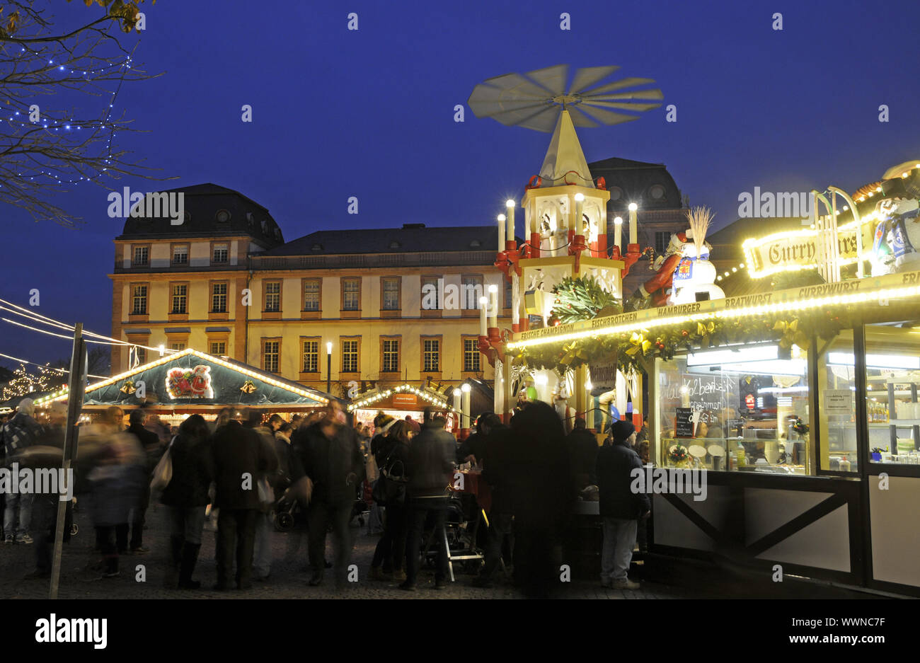 Christmas market in Darmstadt, Germany Stock Photo Alamy
