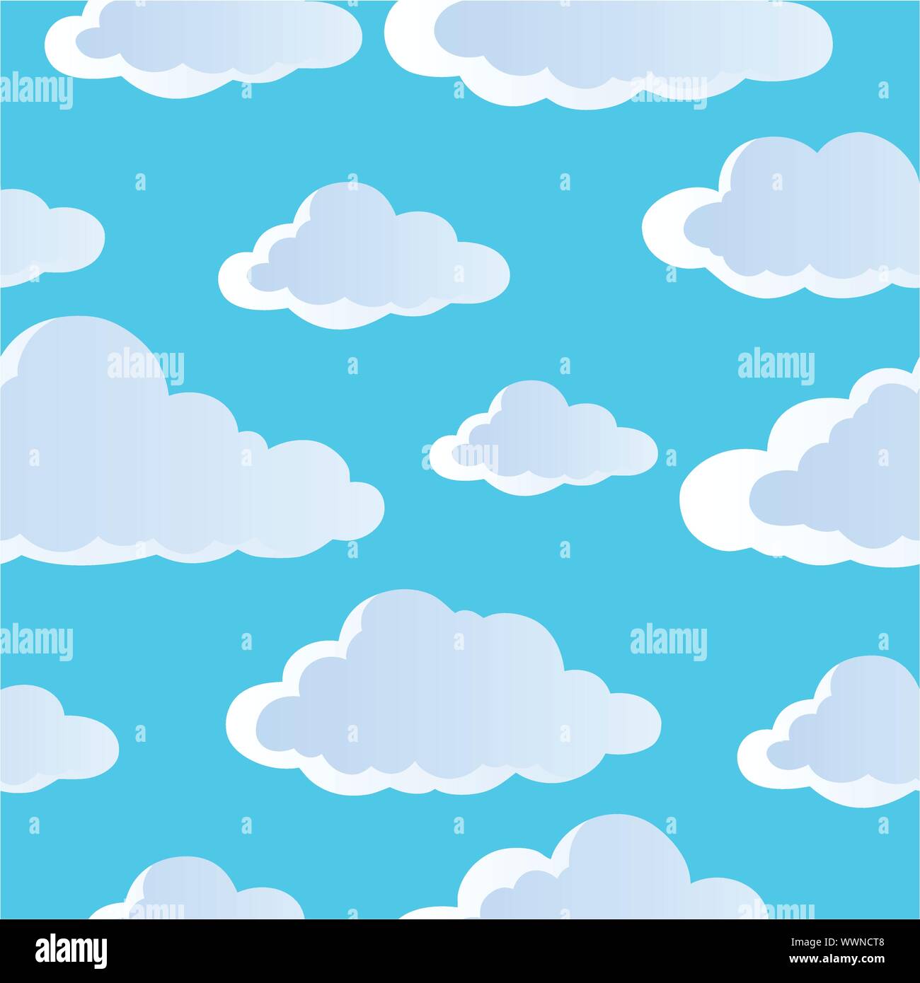Seamless background with clouds 4 Stock Vector Image & Art - Alamy