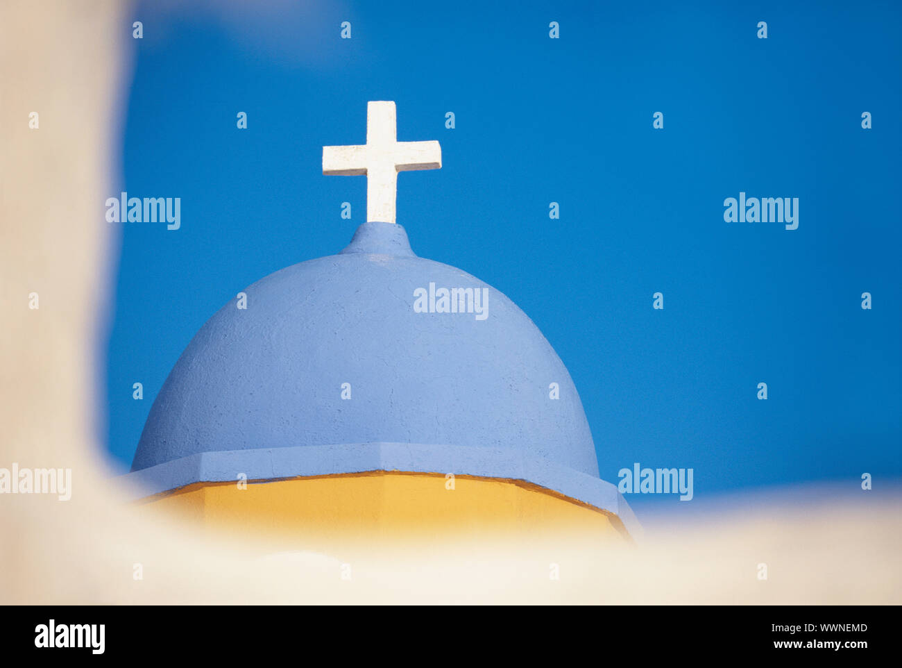 Dome with Cross Stock Photo