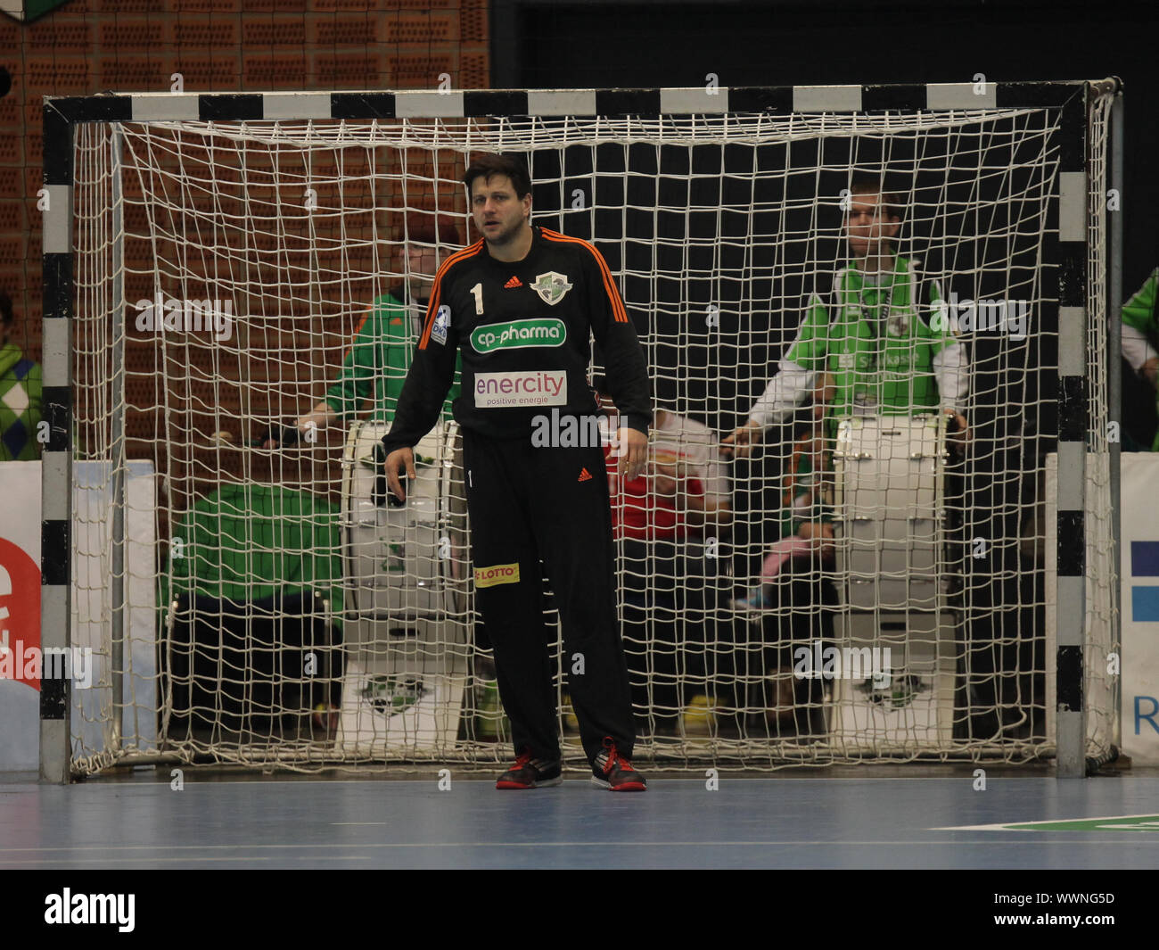 deutscher Handballtorwart Martin Ziemer -Saison 2014/15 TSV Hannover Burgdorf,DHB-Team Stock Photo