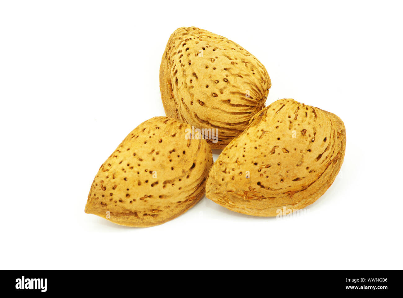 Almond isolated on a white background Stock Photo - Alamy