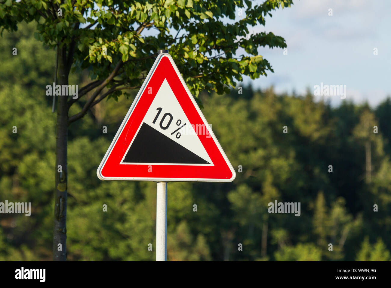 Traffic signs Attention Stock Photo