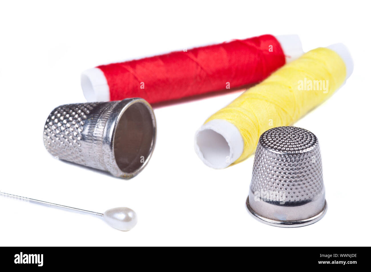 Objects used for sewing Stock Photo - Alamy