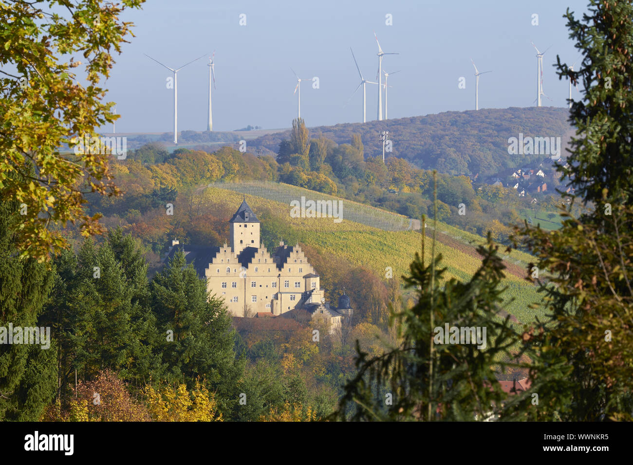 Mainberg Castle, Schweinfurt County, Lower Franconia, Bavaria Stock Photo
