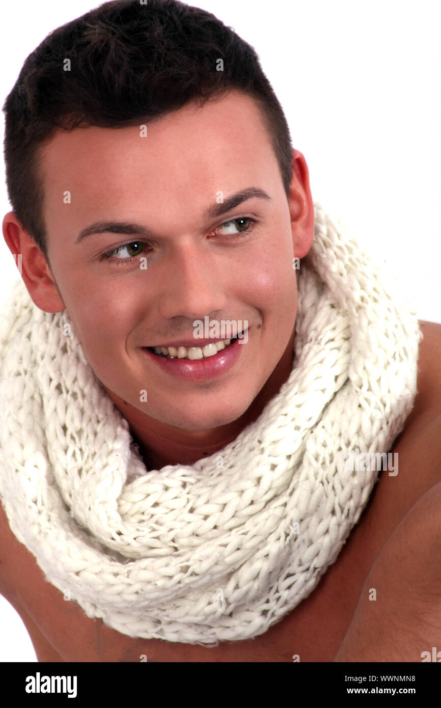 young man with a muscular body and fashion Stock Photo