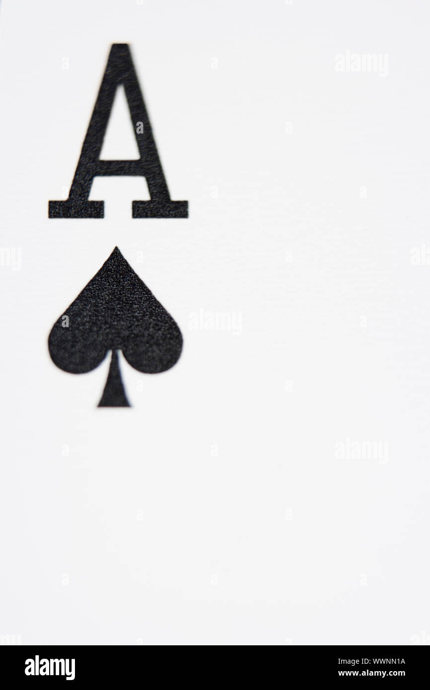 Ace of spades playing card Stock Photo Alamy