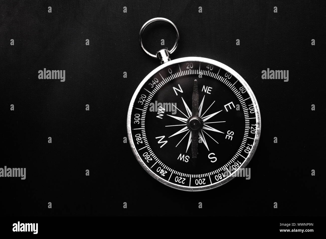 compass showing the right direction in business and finance Stock Photo