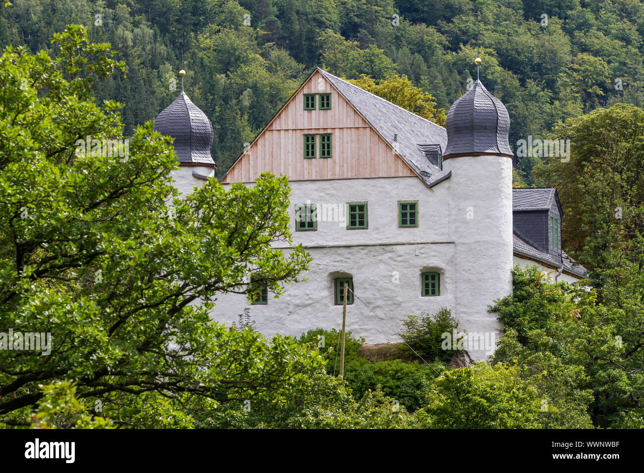Thuringian Forest Schwarzburg Castle Stock Photo