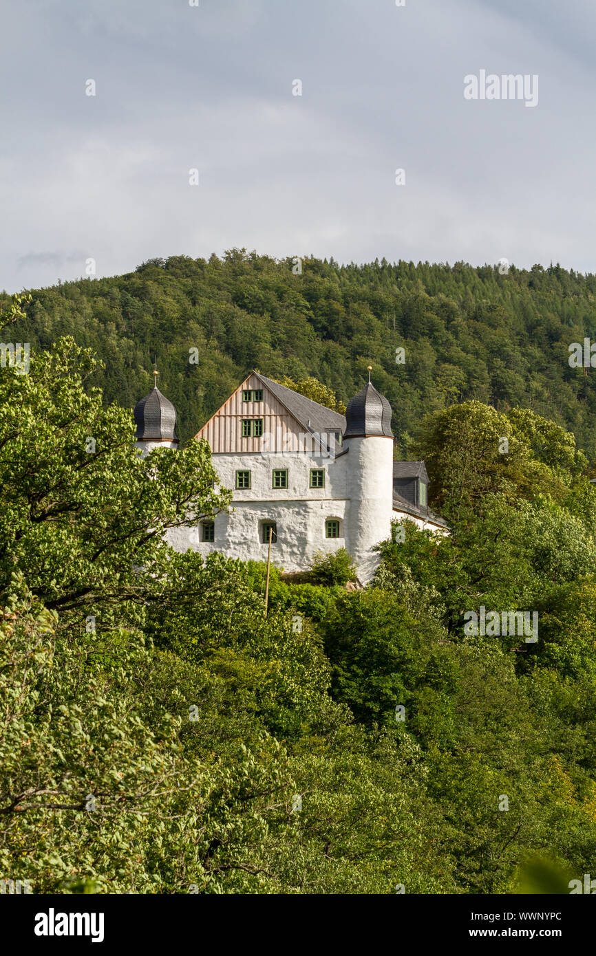 View of Schwarzburg Castle Stock Photo