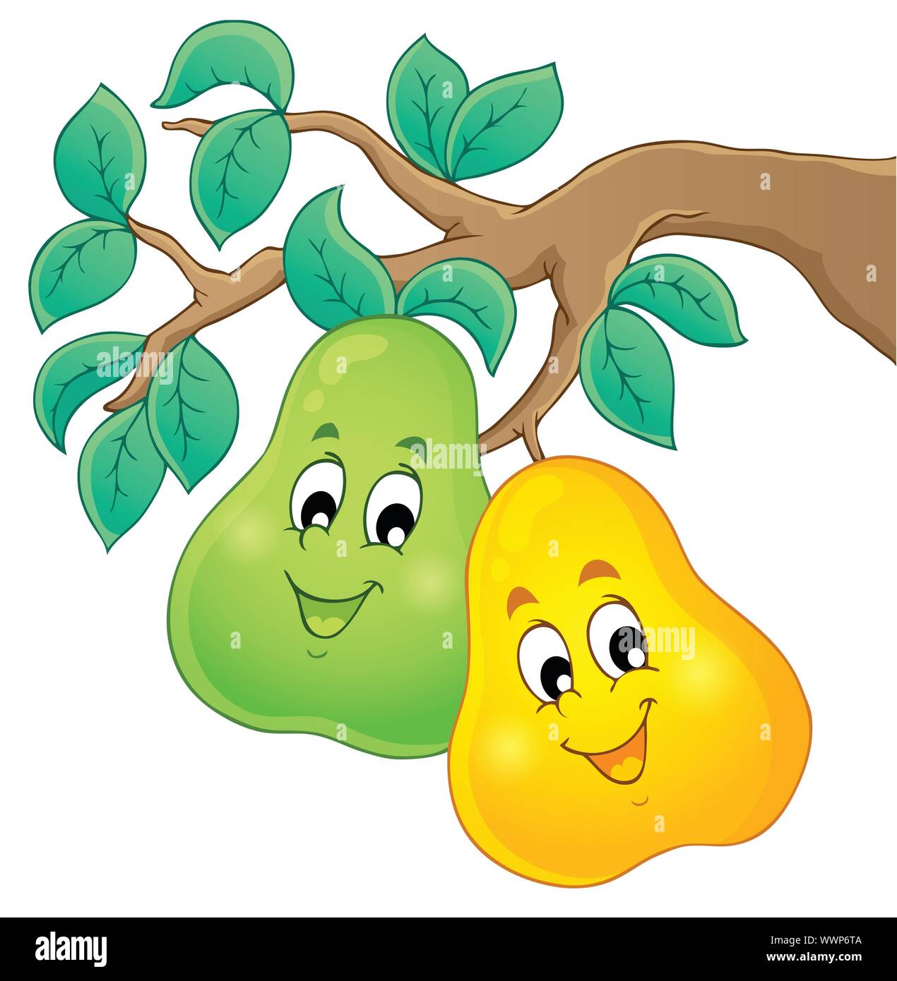 Image with pear theme 1 Stock Vector Image & Art - Alamy