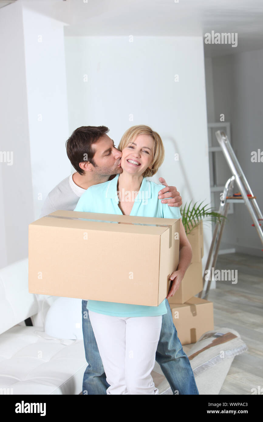 Husband Kissing Wife Stock Photo - Alamy