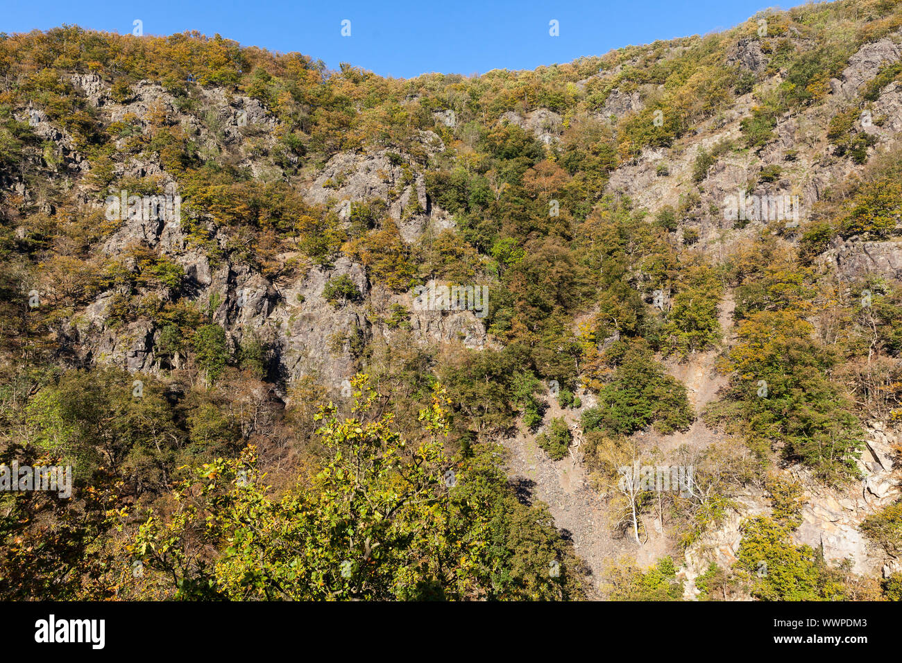 Bodetal Harz Harz witches stairs view of the rocks Stock Photo