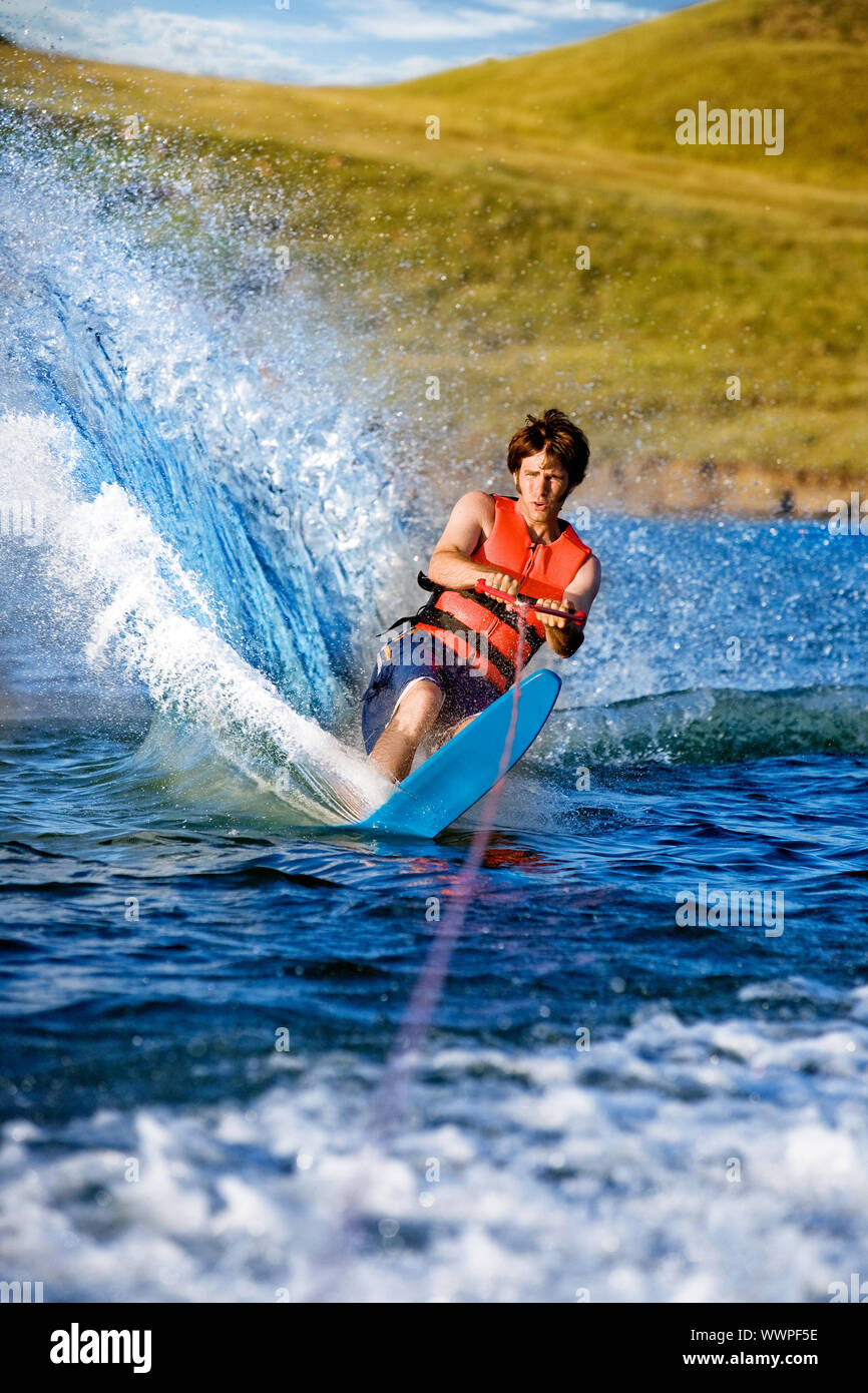 Water Skiing Stock Photo Alamy
