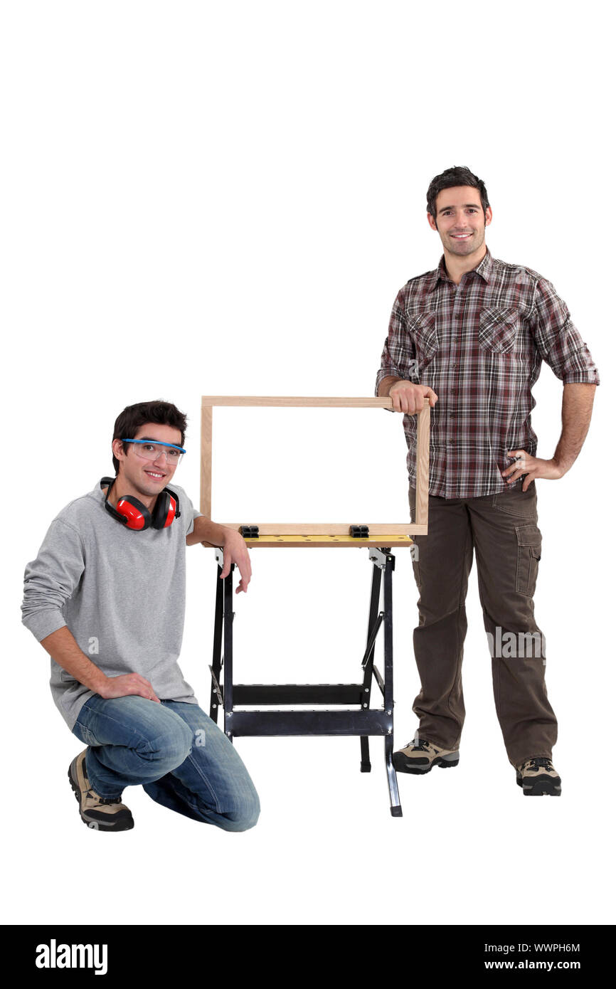 maker and apprentice Stock Photo Alamy