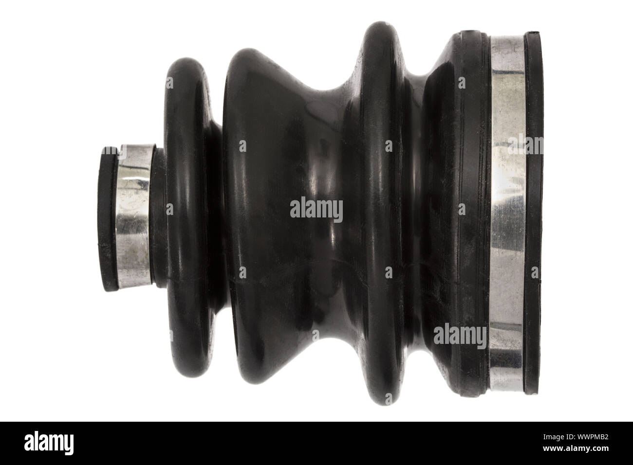 Anther of the wheel hinge car, isolated on white background Stock Photo