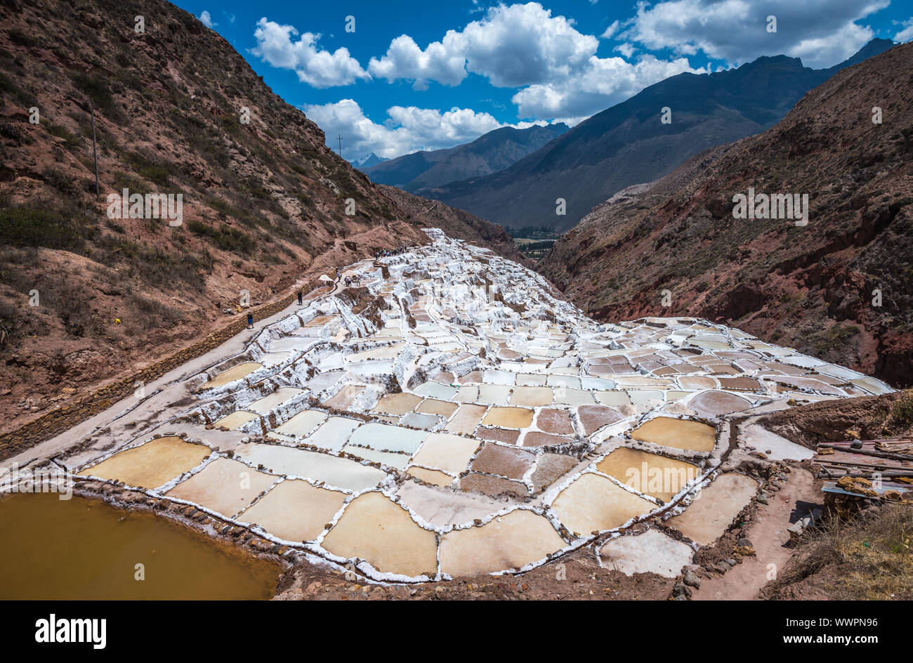 Salinas de Maras, manmade salt mines near Cusco, Peru Stock Photo Alamy