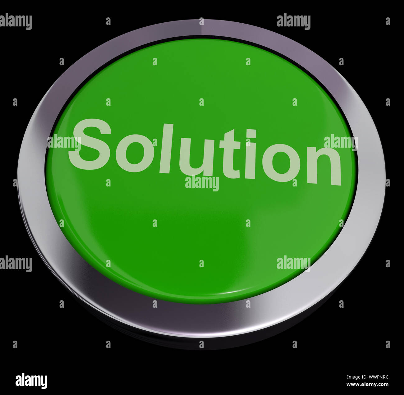 Problem And Solution Button Solution Computer Button In Green Showing Success And Strategies Stock ...