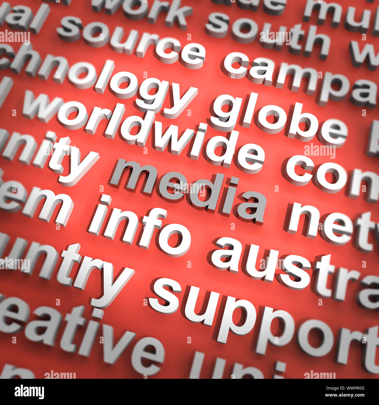 Media Diagram Means Internet Television Newspapers And Radio Stock