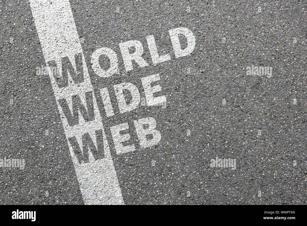 Internet www world wide web online on computer concept Stock Photo