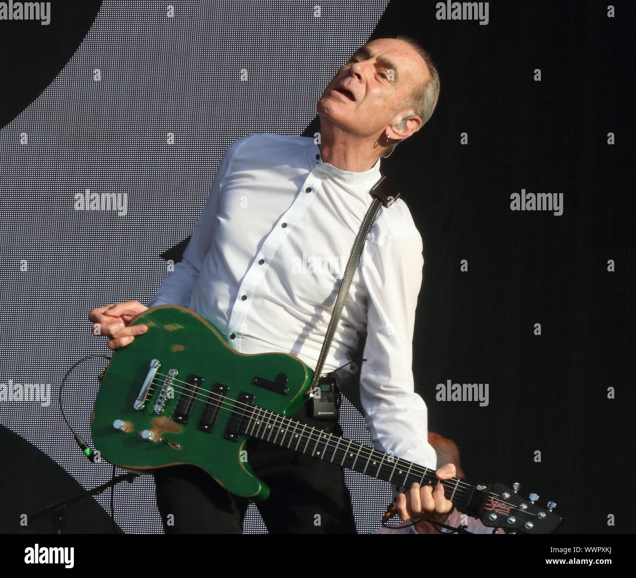 London, UK. 15th Sep, 2019. Francis Rossi of Status Quo English Rock band performs live on stage at the BBC Radio 2 Live in Hyde Park, London. Credit: SOPA Images Limited/Alamy Live News Stock Photo