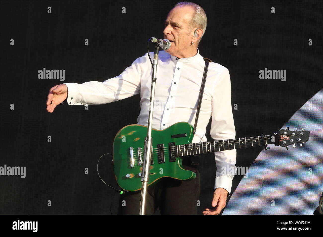 London, UK. 15th Sep, 2019. Francis Rossi of Status Quo English Rock band performs live on stage at the BBC Radio 2 Live in Hyde Park, London. Credit: SOPA Images Limited/Alamy Live News Stock Photo