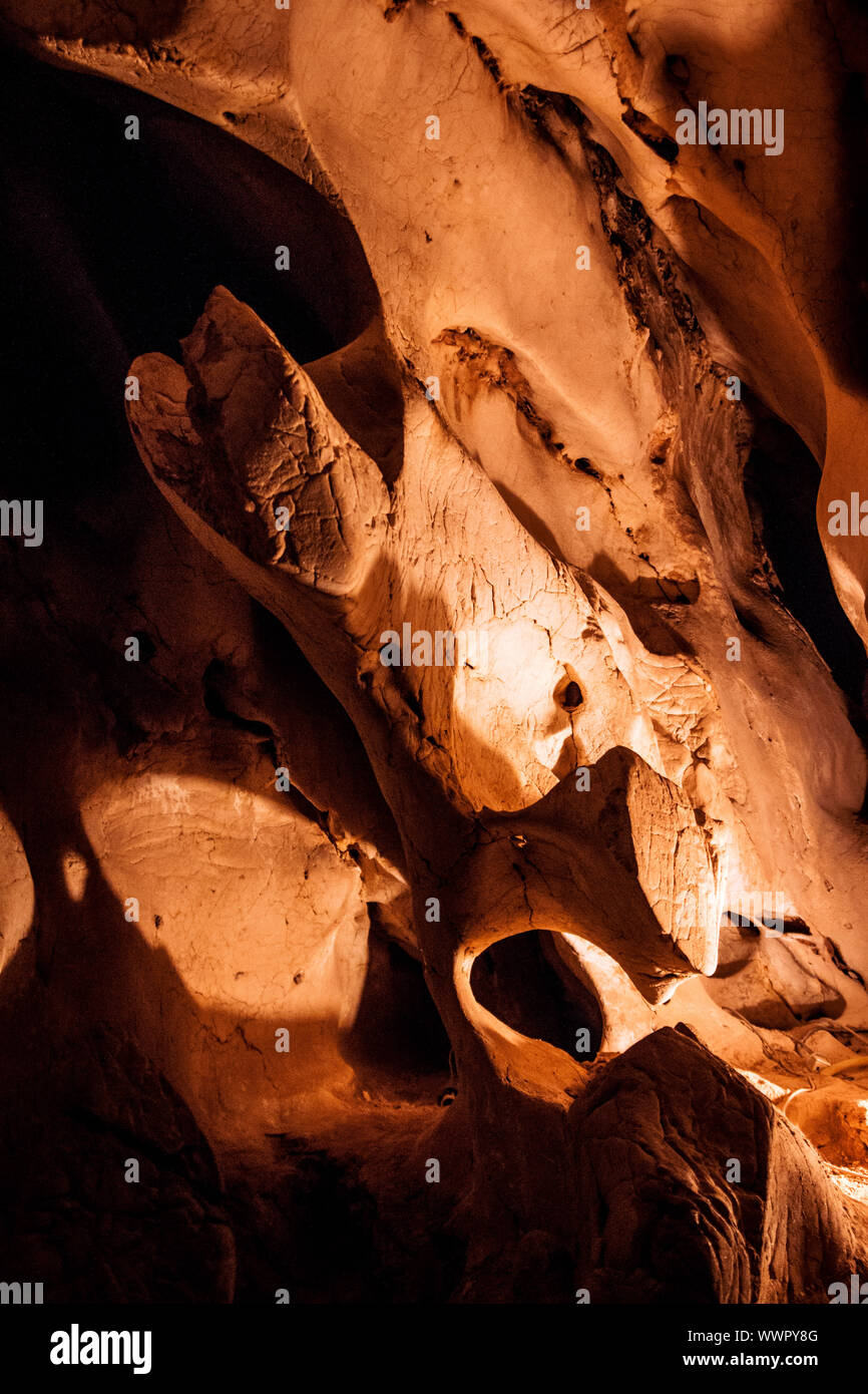 Natural cave formed due to water and wind Stock Photo Alamy