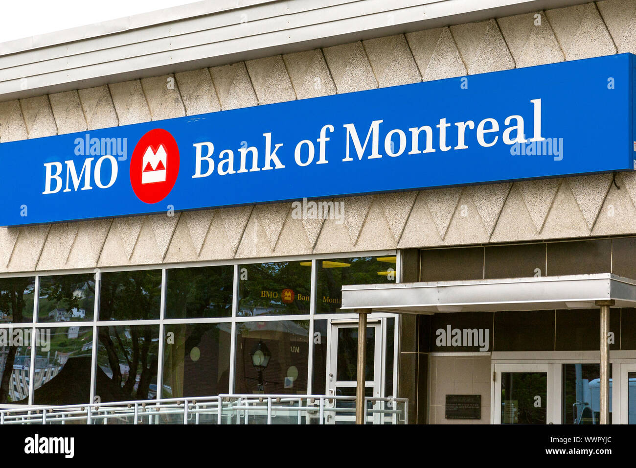 Bank of Montreal. Corner brook Newfoundland Canada Stock Photo