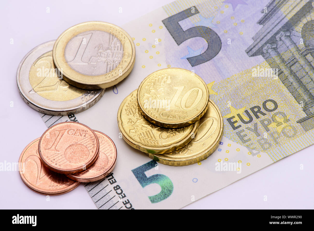 Minimum wage hourly wage 8,84 Euro Stock Photo