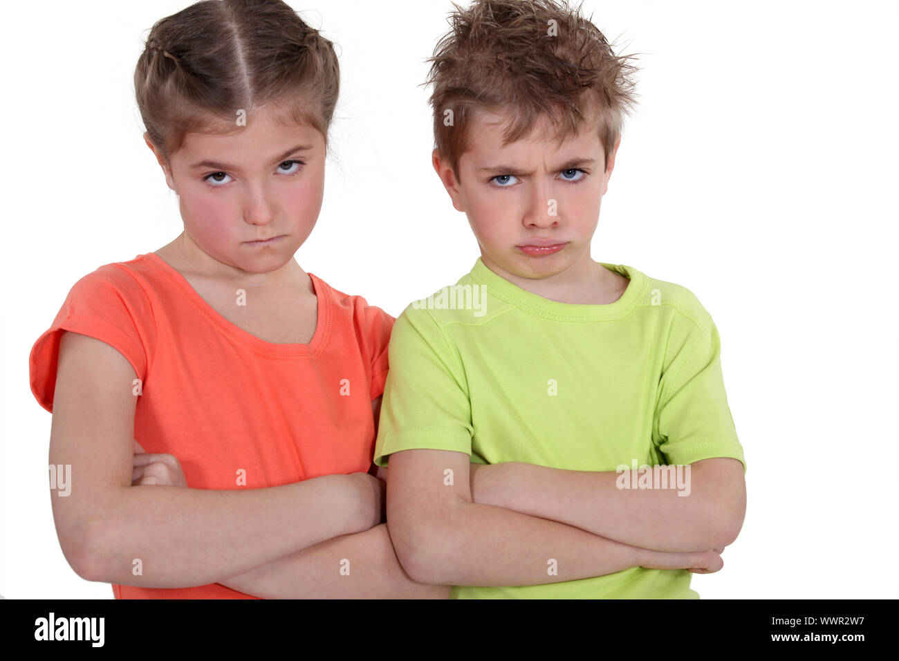 Angry Children Stock Photo