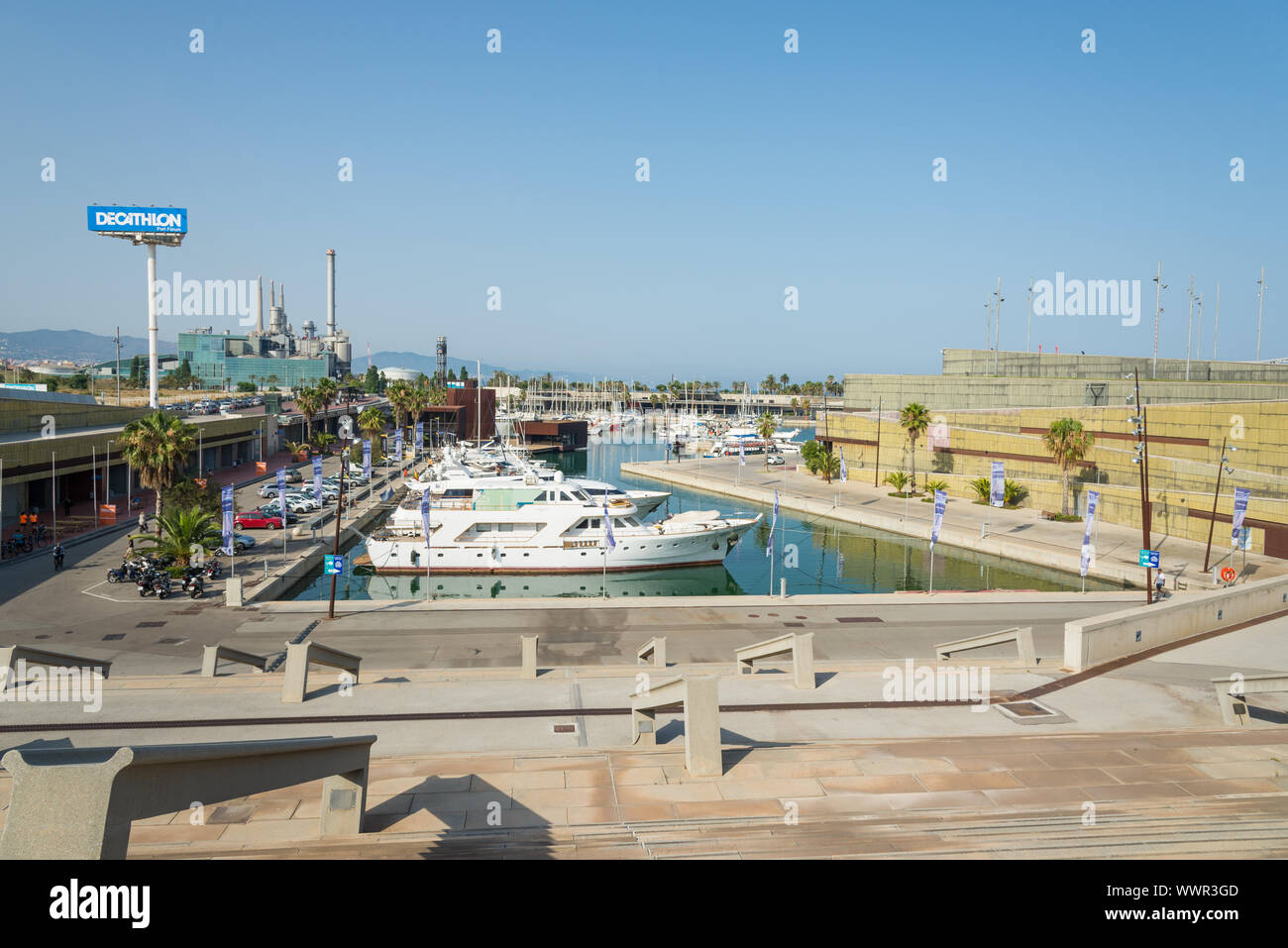 The Port Forum Barcelona in the district Poblenou in north of Barcelona Stock Photo